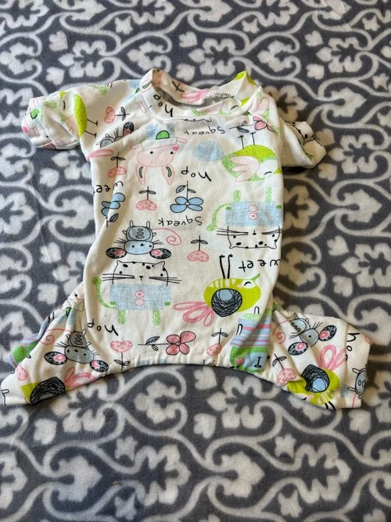 Onesie Pajamas for Small Dog. The item is size large but fits small. - Picture 2 of 4